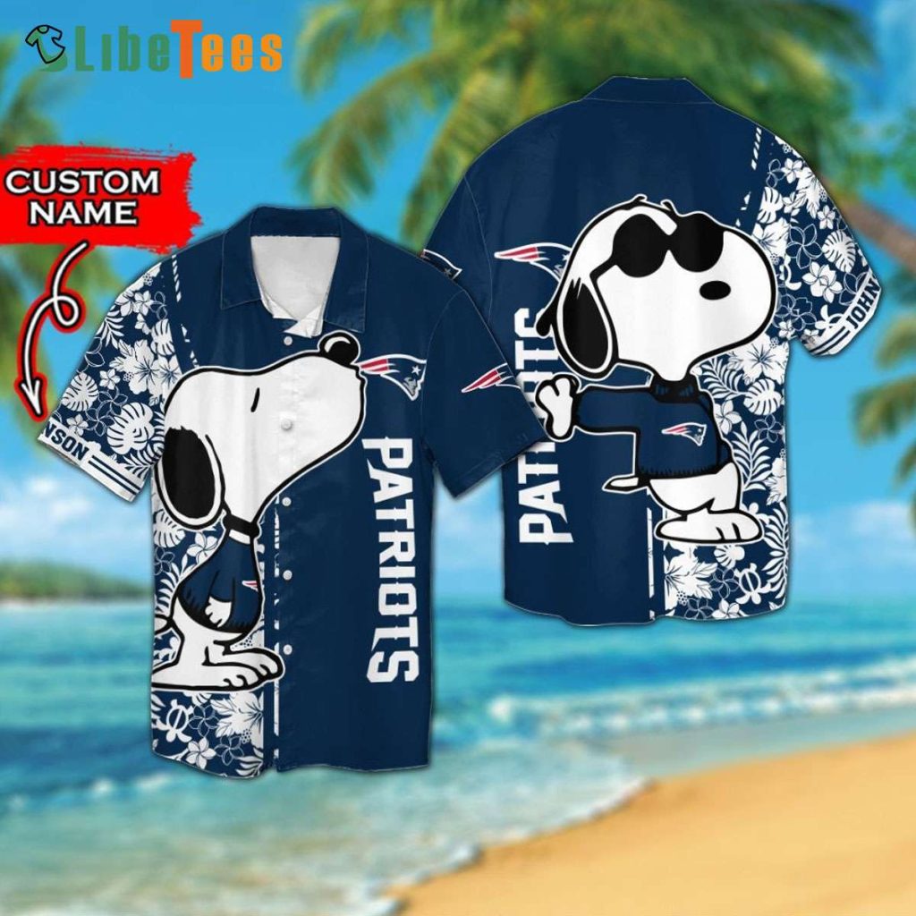 Personalized Snoopy Patriots Hawaiian Shirt, Patriots Gift