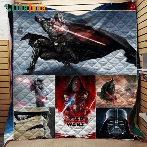 Poster The Last Jedi Star Wars Quilt Blanket, Gifts For Star Wars Lovers