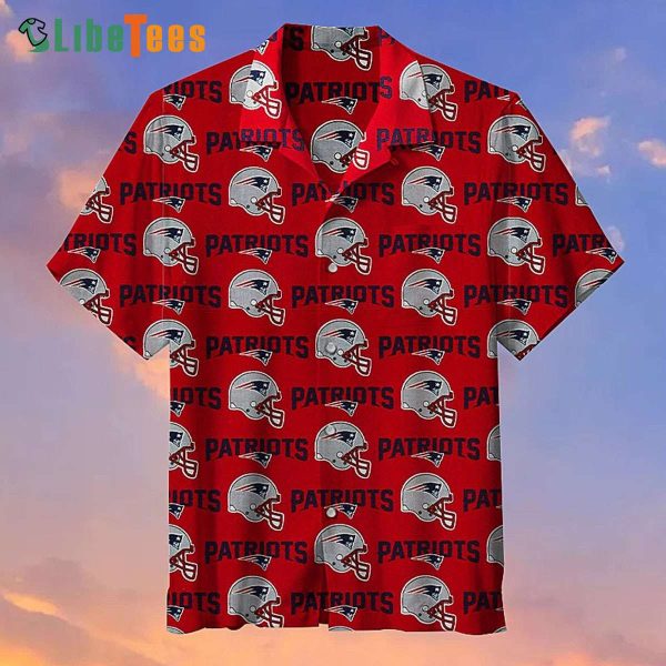 Red New NFL England Patriots Hawaiian Shirt