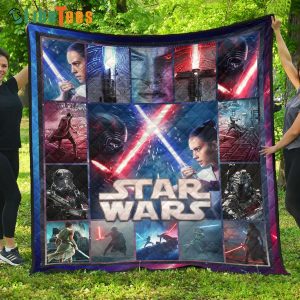 Rey And Ren Star Wars Quilt Blanket, Gifts For Star Wars Lovers