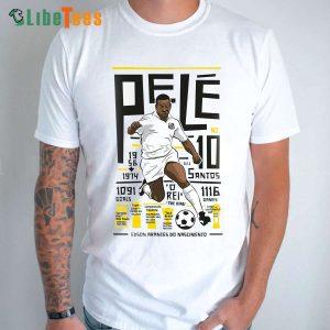 Rip Pele Shirt, Pele T shirt, Pele Brazil Shirt