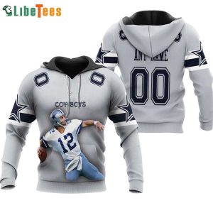 Roger Staubach 12 Dallas Cowboys 3D Hoodie