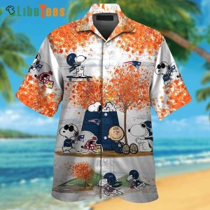 Snoopy Autumn New England Patriots Hawaiian Shirt, Patriots Gift