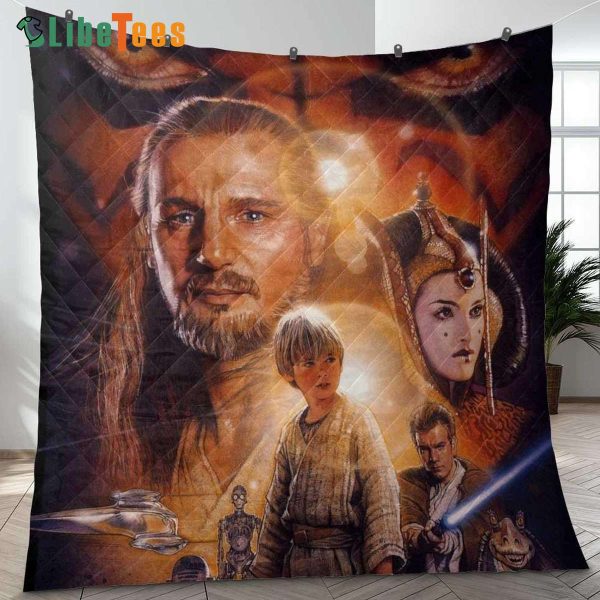 Star Wars Action Figures Quilt Blanket, Gifts For Star Wars Fans