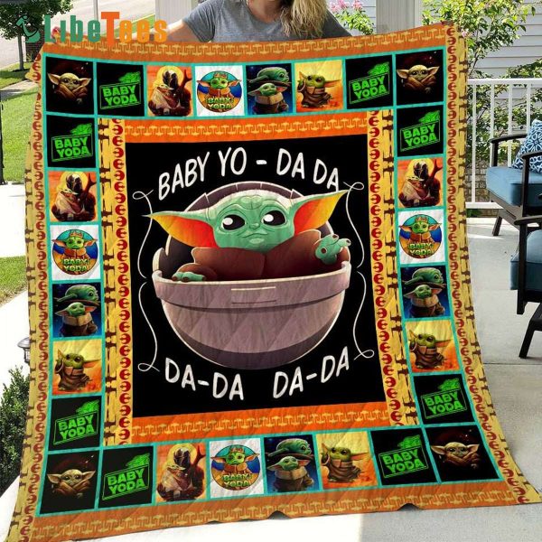 Star Wars Baby Yoda Premium Quilt Blanket, Gifts For Star Wars Fans