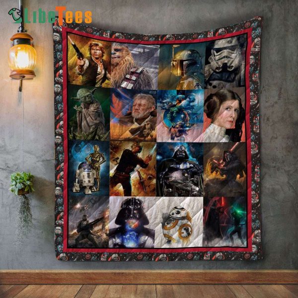 Star Wars Collage Quilt Blanket, Gifts For Star Wars Fans