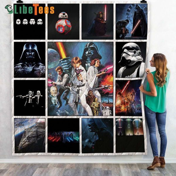 Star Wars Original Trilogy Quilt Blanket, Star Wars Gift Ideas