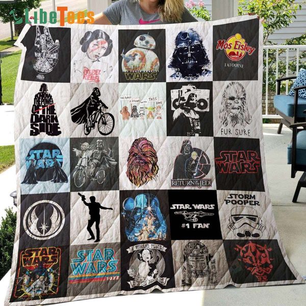 Star Wars Symbol Quilt Blanket, Star Wars Gift Ideas