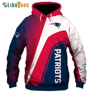 Stripes New England Patriots Hoodie, Patriots Gift