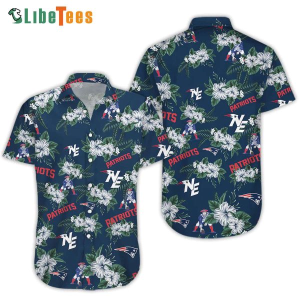 Summer Beach Patriots Hawaiian Shirt, Gifts For Patriots Fans