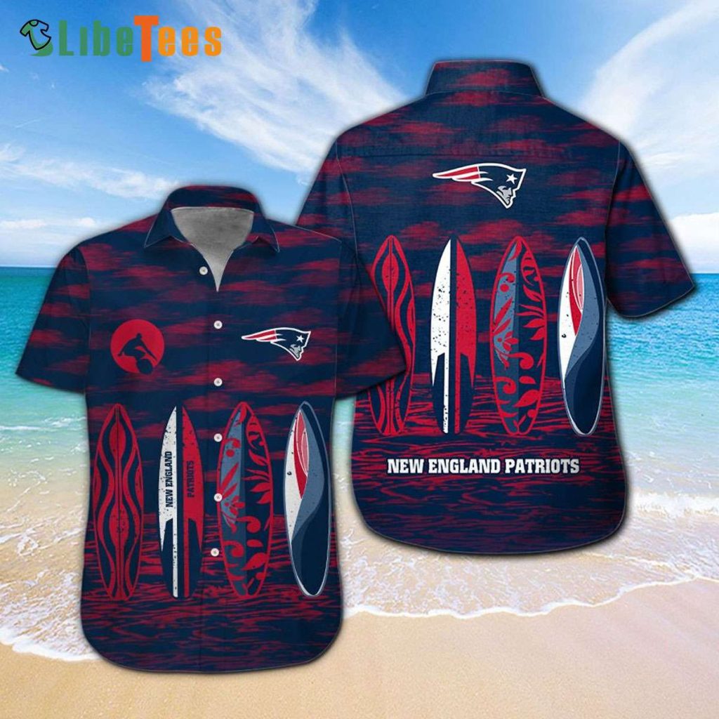 Surf Board Patriots Hawaiian Shirt Gifts For Patriots Fans