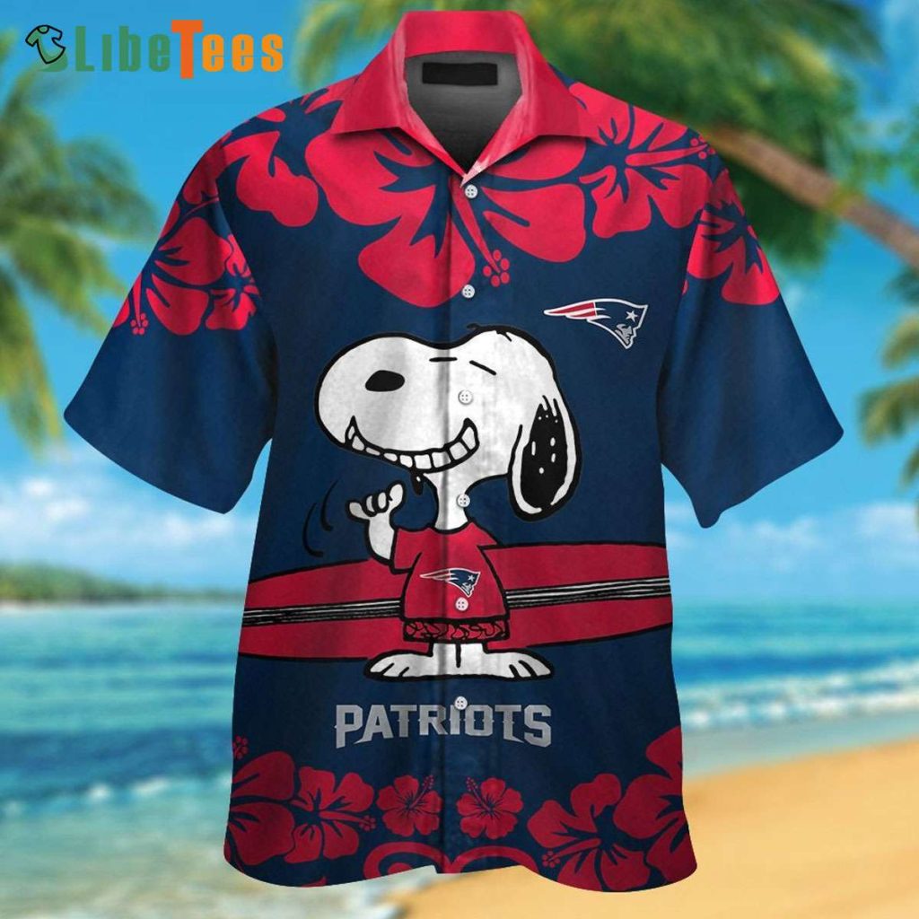 Surfing Snoopy Patriots Hawaiian Shirt, Gifts For Patriots Fans