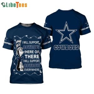 The Cat In The Hat And Dallas Cowboys Logo 3D T-shirt