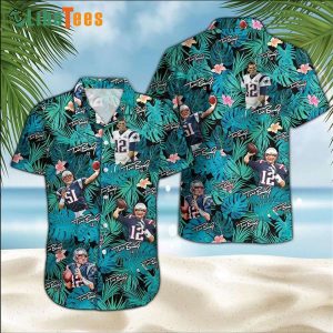 Tom Brady Patriots Hawaiian Shirt, Gifts For Patriots Fans