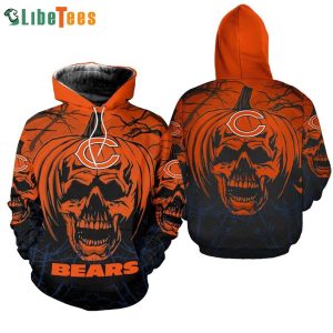 Chicago Bears Hoodie 3D Happy Halloween