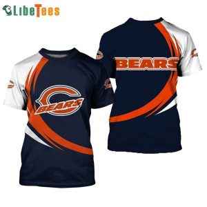 Chicago Bears T Shirt 3D Curve Style, Chicago Bear Gifts