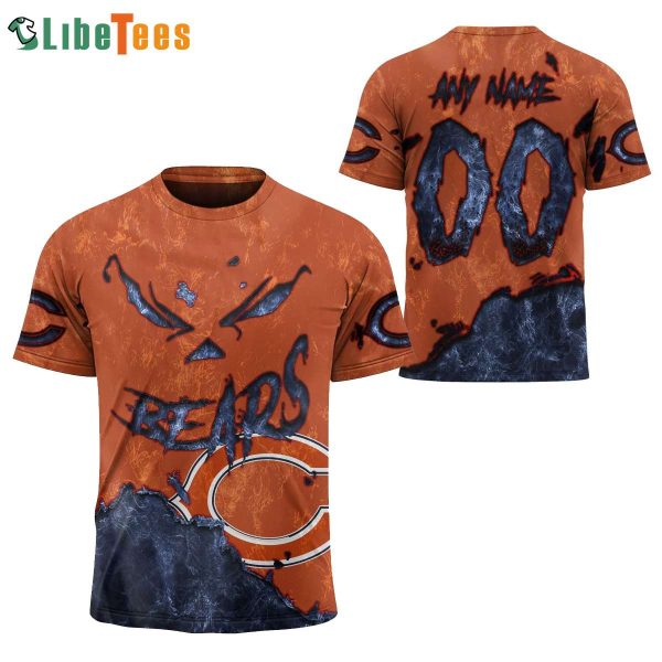 Chicago Bears T Shirt 3D Devil Eyes, Chicago Bear Gifts