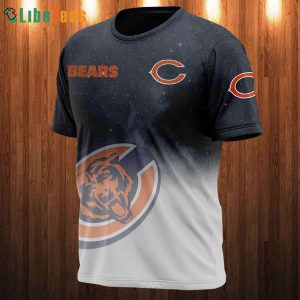 Chicago Bears T Shirt 3D Galaxy Graphic, Chicago Bear Gifts