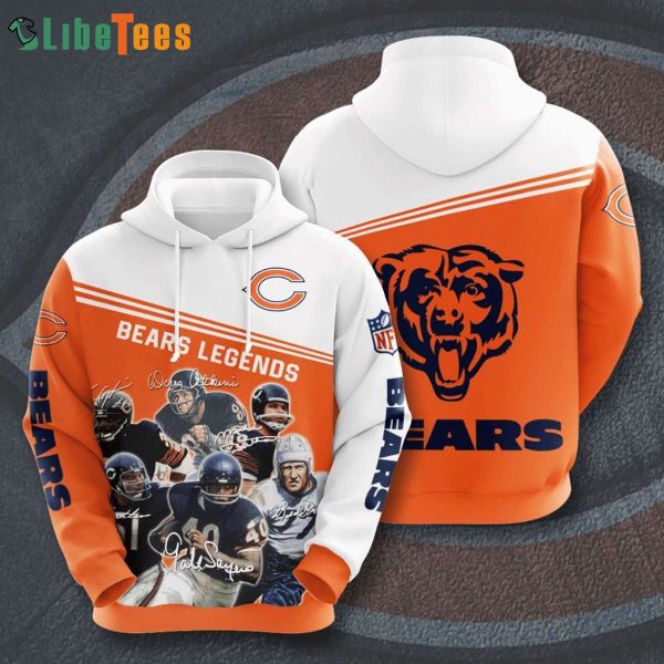 Chicago Bears Team Hoodie 3D, Chicago Bears All Over Print Hoodie