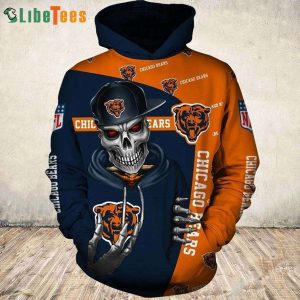 Cool The Death And Chicago Bears Hoodie 3D, Chicago Bears All Over Print Hoodie