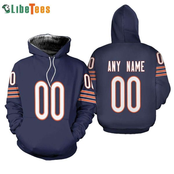 Custom NFL Chicago Bears Team Hoodie 3D