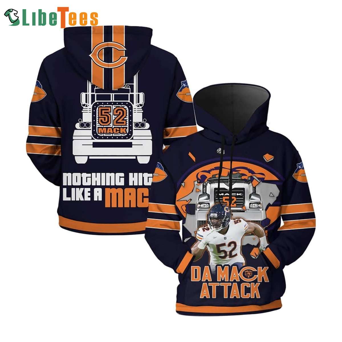 Chicago Bears Hoodie Vintage 3D Exquisite White Sox Gifts For