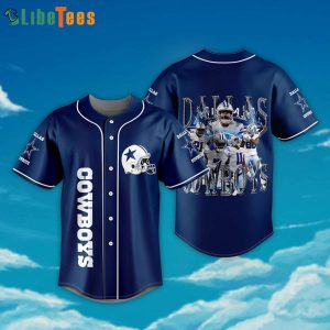 Dallas Cowboys Baseball Jersey, Blue Cowboys Logo And Helmets, Cowboys Fans Gifts