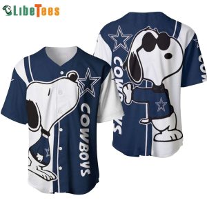 Dallas Cowboys Baseball Jersey, Cowboys Logo And Snoopy, Cowboys Fans Gifts