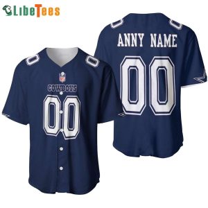 Dallas Cowboys Baseball Jersey, Custom Name And Number, Unique Dallas Cowboys Gifts