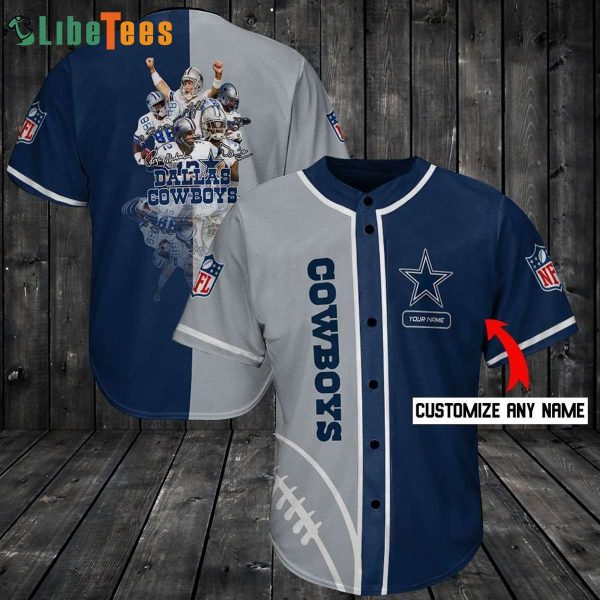 Dallas Cowboys Baseball Jersey, Custom Name Dallas Cowboys, Cowboys Gifts