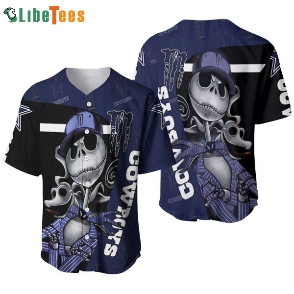 Dallas Cowboys Baseball Jersey, Jack Skellington Monster Energy Logo, Unique Dallas Cowboys Gifts