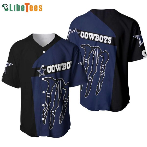 Dallas Cowboys Baseball Jersey, Monster Energy, Cowboys Fans Gifts