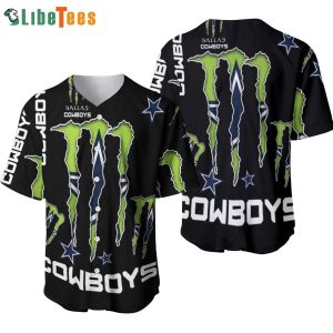 Dallas Cowboys Baseball Jersey, Monster Energy Logo, Unique Dallas Cowboys Gifts