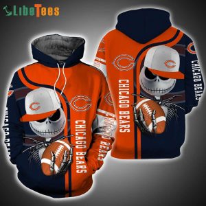 Jack Skellington Chicago Bears Hoodie 3D