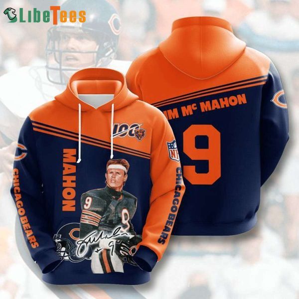 Jim Mcmahon 9 Chicago Bears Hoodie 3D