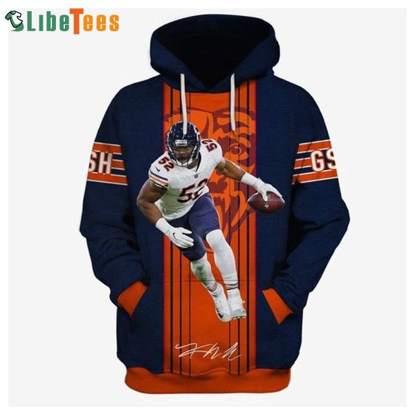 Khalil Mack NFL Footbal Chicago Bears Hoodie 3D