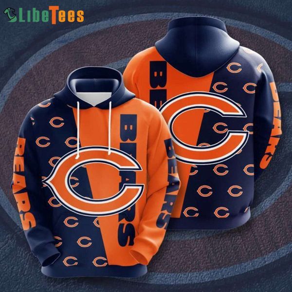 Logo Classic Chicago Bears Hoodie 3D