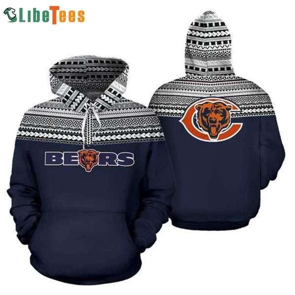 Maori Tattoo NFL Chicago Bears Hoodie 3D