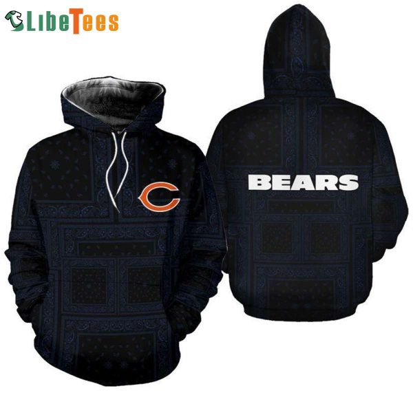 NFL Football Chicago Bears Team Logo 3D Hoodie