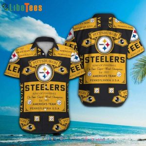 NFL Pittsburgh Steelers Logo  King OF Football, Steelers Hawaiian Shirt