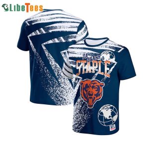 Navy NFL Chicago Bears T Shirt 3D, Chicago Bear Gifts