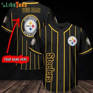 Personalized And Logo Steelers Baseball Jersey