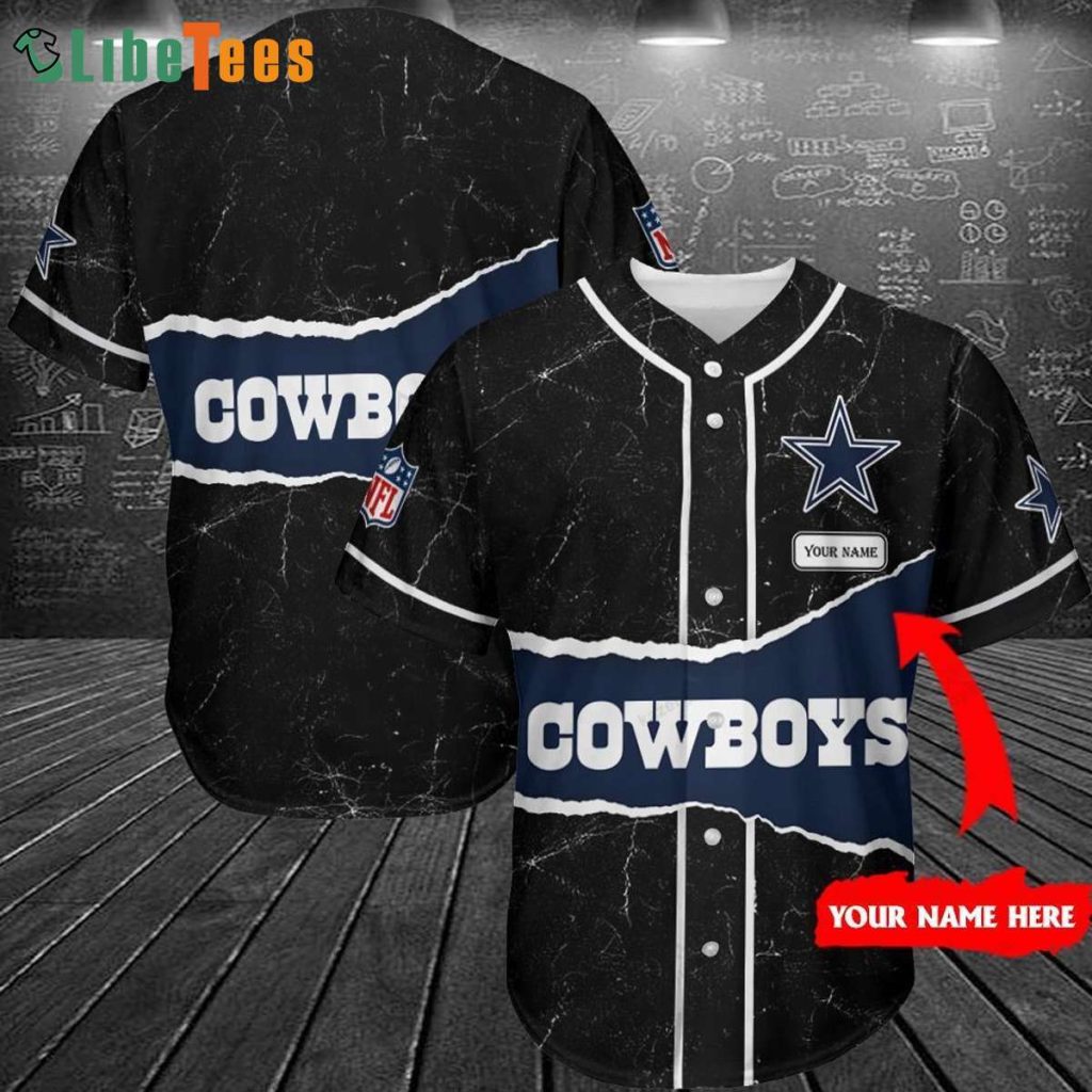 Personalized Dallas Cowboys Baseball Jersey, Cowboys Gifts