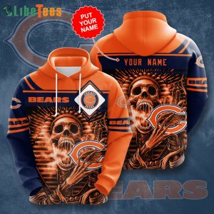 Personalized NFL Chicago Bears 3D Hoodie