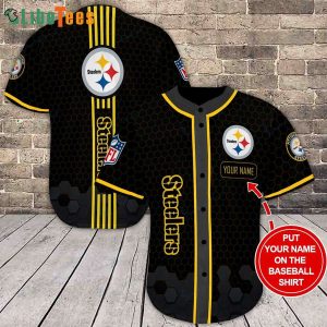 Personalized Name Pittsburgh Steelers Baseball Jersey