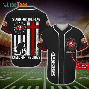 Personalized San Francisco 49ers Baseball Jersey Stand For The Flag