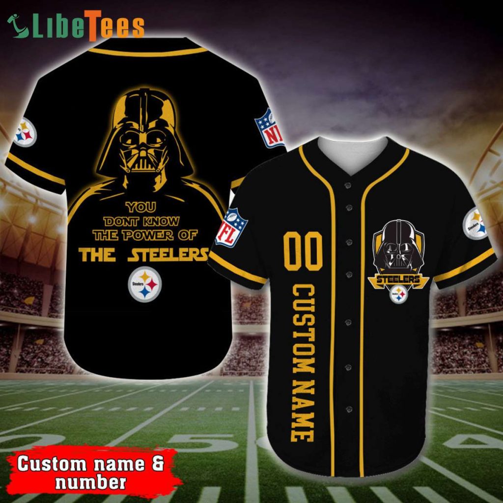 Personalized Steelers Baseball Jersey Darth Vader