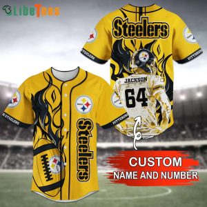 Pittsburgh Steelers Baseball Jersey Fire Rugby And Jackson