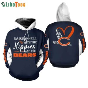 Raising Hell With The Hippie And Chicago Bears 3D Hoodie