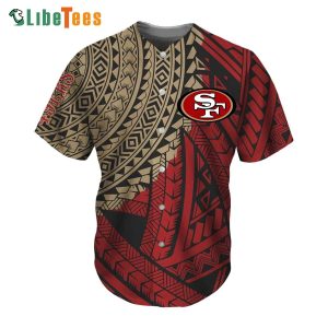 San Francisco 49ers Baseball Jersey Polynesian Tribal Design